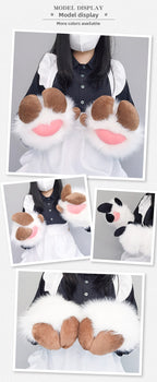 Christmas Antler Headband Cute Plush Deer Ear Headwear cosplay Accessories Handmade Simulated Animal Ear Headband