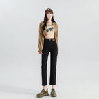 Rockstar Girlfriend High-Waist Cigarette Jeans - Noir Black