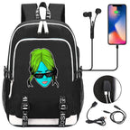 Celebrity Style Trend Billie Teenage Primary and Secondary School Students Schoolbag USB Men's and Women's Casual Backpack