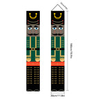 2026New Year Christmas Couplets Santa Claus Soldier Outdoor Decoration Door Curtain Hanging Flag Outdoor European and American