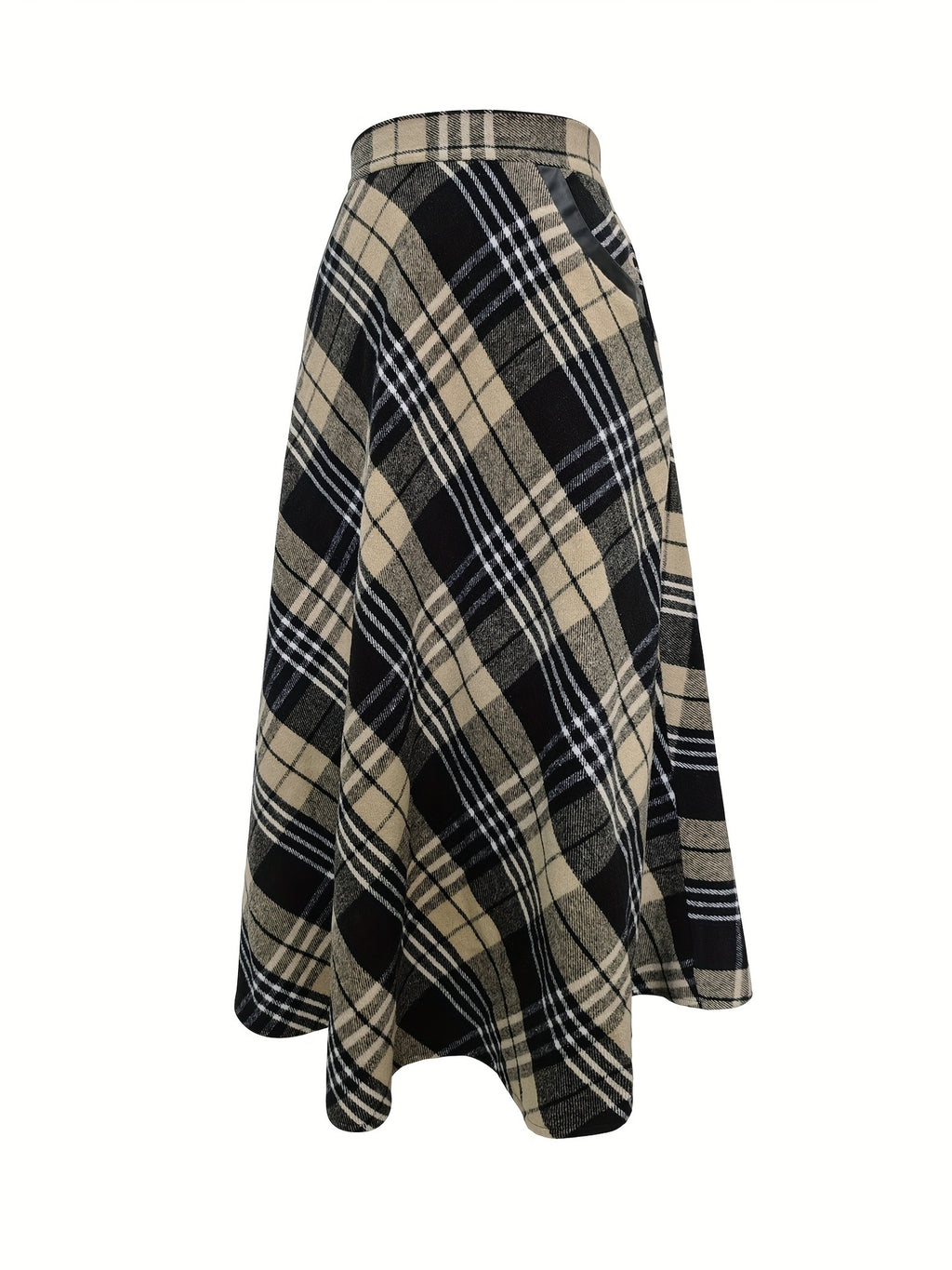 90s Grunge Plaid Maxi Skirt - "Brutal" MV Aesthetic