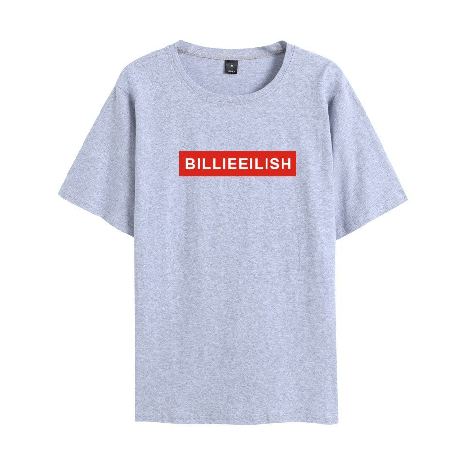 Celebrity Style Billy New Men's and Women's Round Neck Short Sleeve T Shirt