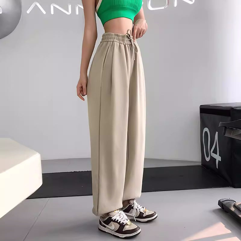 Women's Jogger Pants Yoga Casual Fitness Dance Training Running High Waist Drawstring Wide Leg Sweatpants Loose Fit1428