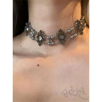 Star Custom 2025New Year's Exaggerated Punk Necklace y2k Irregular Subculture Hip-Hop Trend Unisex Niche Collarbone Chain
