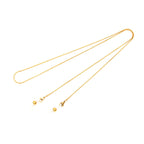 Celebrity Style Snake Chain Stainless Steel Non-Fading Mask Chain Titanium Steel Glasses Chain Women's Neck Hanging Men's Mask Rope Hanging Chain High-End Safety Protection