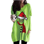 2025Christmas Green Furry Monster GrinchChristmas3D Printed Long Sweatshirt