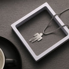 Celebrity Style Hip-Hop Fashion Billie Trendy Titanium Steel Pendant Necklace for Men and Women, Same Style as Influencers