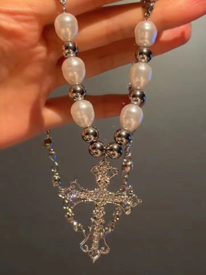 Star Custom 2025New Year's Exaggerated Punk Necklace y2k Irregular Subculture Hip-Hop Trend Unisex Niche Collarbone Chain