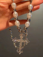 Star Custom 2025New Year's Exaggerated Punk Necklace y2k Irregular Subculture Hip-Hop Trend Unisex Niche Collarbone Chain