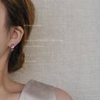 Same Style as Stars2026New Fashion Commuting Neutral Style silver Earrings ins Trendy Hip-Hop Minimalist Style Earrings Fashion New Simple Ear Accessories