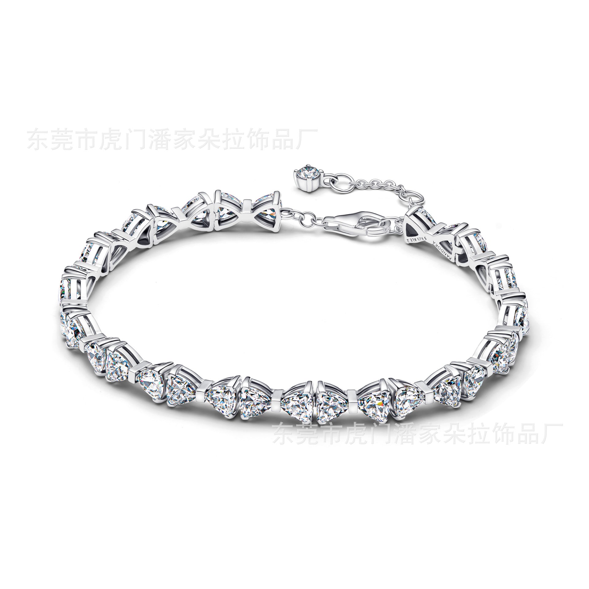 Pan Family Plating S925silver Shining Bow Necklace with Inlaid Diamonds Moon Fashion Collarbone Chain