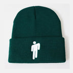 Same Style as Stars Billie Embroidered Knitted Hat Pullover Unisex Woolen Cold Hat Same Style as Stars