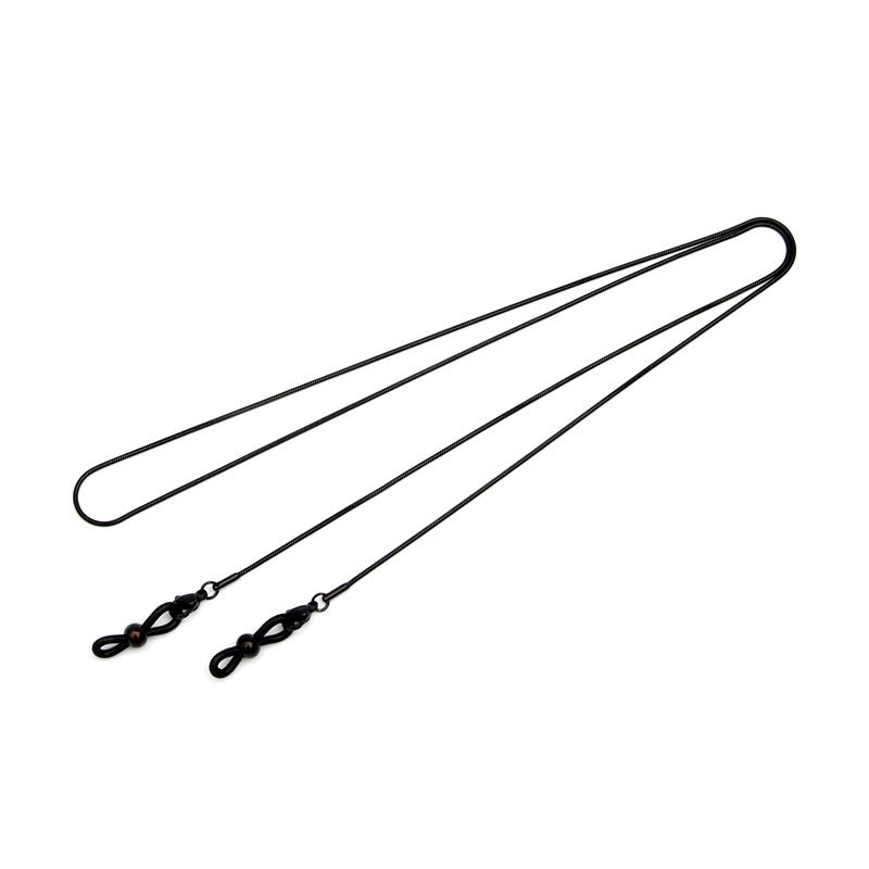 Celebrity Style Snake Chain Stainless Steel Non-Fading Mask Chain Titanium Steel Glasses Chain Women's Neck Hanging Men's Mask Rope Hanging Chain High-End Safety Protection