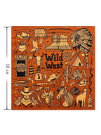 Celebrity Style Denim Print Headscarf Retro Fashion Niche High-end Feel Hairband Sweet Cool Unique Hair Accessory Decorative Headscarf