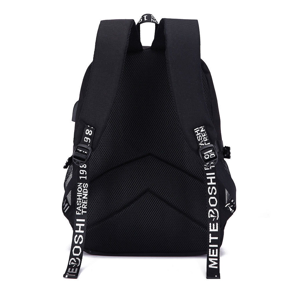 Celebrity Style Trend Billie Teenage Primary and Secondary School Students Schoolbag USB Men's and Women's Casual Backpack