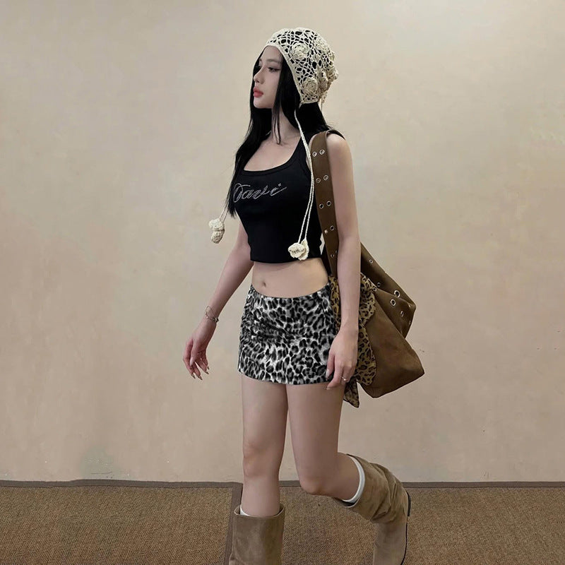 "Vampire" Era Leopard Print Mini Skirt - 90s Riot Grrrl Style