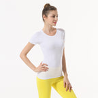 Star Custom SWIFT SPEED Yoga Clothes Women's Top Sexy Quick-Drying Gym Sports Morning Exercise Running Round Neck Short Sleeve TS