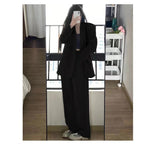 Fashionable Casual High-End Women's Blazer2025New Spring and Autumn Korean Style Loose Slimming Two-Piece Suit Set