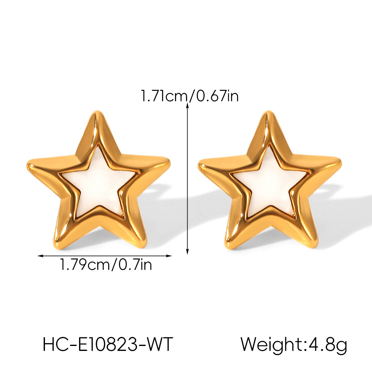 Star Custom Oil Drop Star Earrings Stainless Steel Pentagram Necklace for Women Unique Design Non-Fading Jewelry Versatile