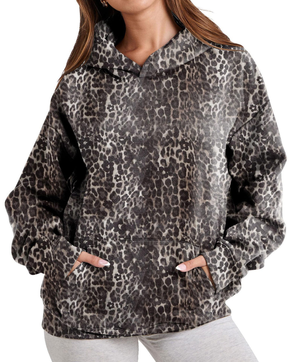 2025European and Autumn New Women's Fashion3d Digital Printed Camouflage Maple Leaf Sweatshirt Jacket