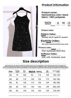 Sequin Strap Dress Little Black Dress Nightclub Black Slimming Sexy Disco Women's Short Dress Party Gathering Dress