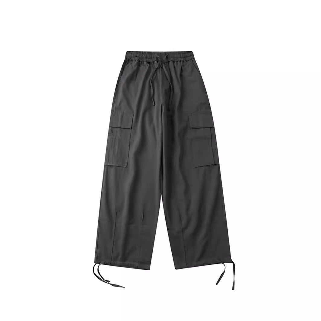 New Retro Cargo Pants Japanese Style Trendy Street Wide-Leg Pants Fashion Unisex Casual Pants Hot Girl
