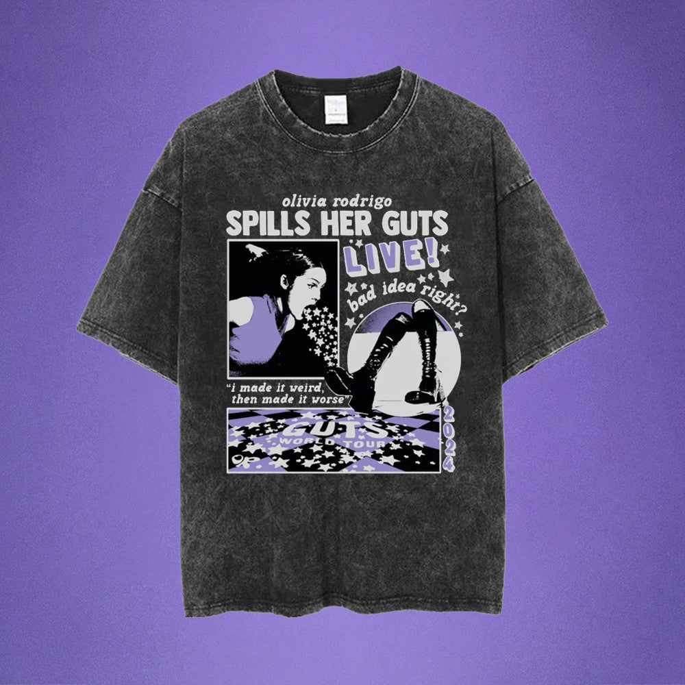 The "Spill Your Guts" World Tour Graphic Tee - Vintage Wash Edition