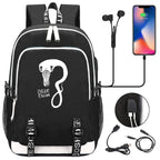 Celebrity Style Trend Billie Teenage Primary and Secondary School Students Schoolbag USB Men's and Women's Casual Backpack