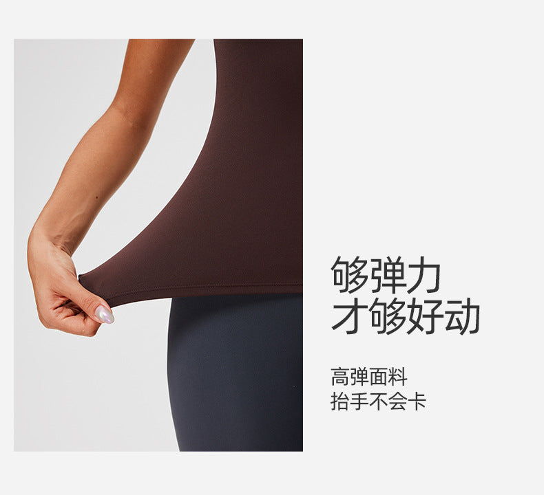 New Casual Sportswear t Women's Slim Fit Quick-Dry Barely-There Feel Fitness Top Shirt Running Yoga Short Sleeve