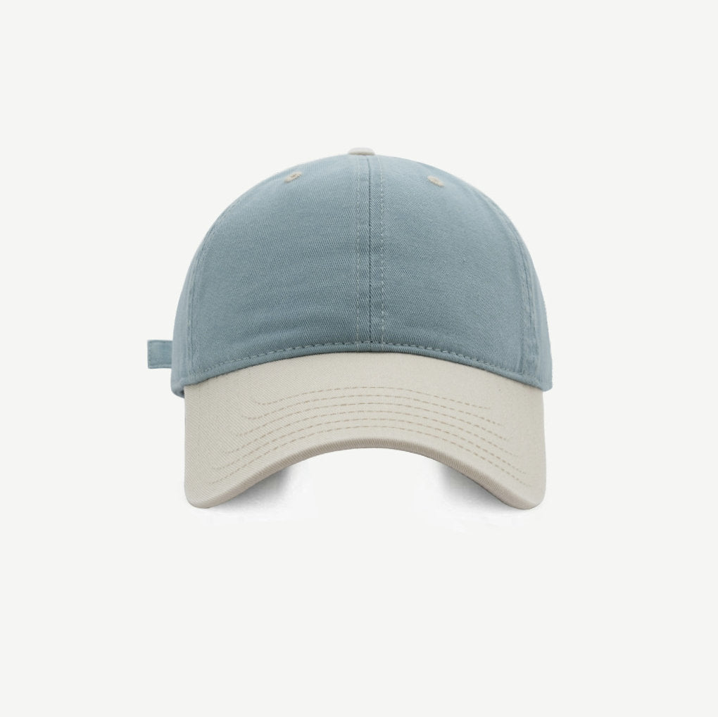 Star Custom Korean Fashion Color Block Soft Top Baseball Cap Couple Shopping Versatile Face Slimming Duckbill Cap Summer Sunshade Sun Protection Hat