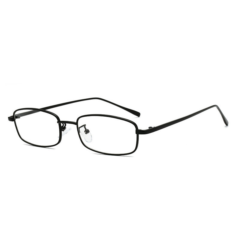 Same Style as Stars2026Latest Square Frame Gold Wire Edge Glasses Frame for Women Trendy Concave Shape Narrow Frame Small Face Retro Can Be Paired with Prescription Lenses