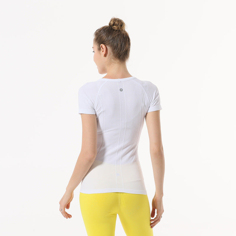 Star Custom SWIFT SPEED Yoga Clothes Women's Top Sexy Quick-Drying Gym Sports Morning Exercise Running Round Neck Short Sleeve TS