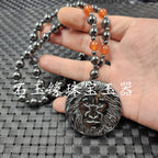 Star Custom Celebrity Imitation Terahertz Dolphin Necklace Round Ring Jade Clasp Cross Necklace Jewelry Sweater Chain Collarbone Necklace