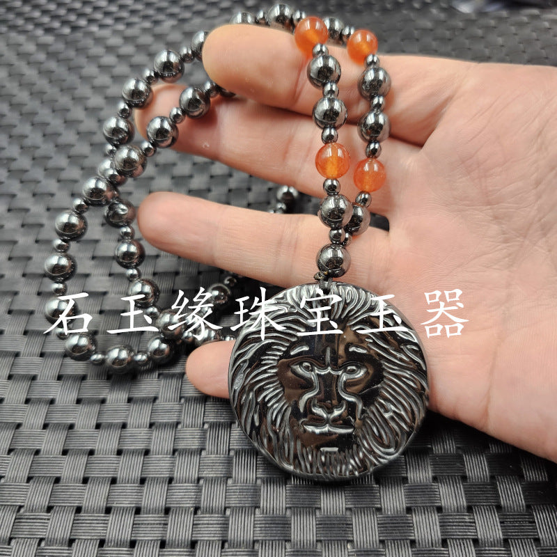 Star Custom Celebrity Imitation Terahertz Dolphin Necklace Round Ring Jade Clasp Cross Necklace Jewelry Sweater Chain Collarbone Necklace