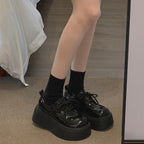 90s Grunge Platform Oxfords - Chunky Sole height Booster