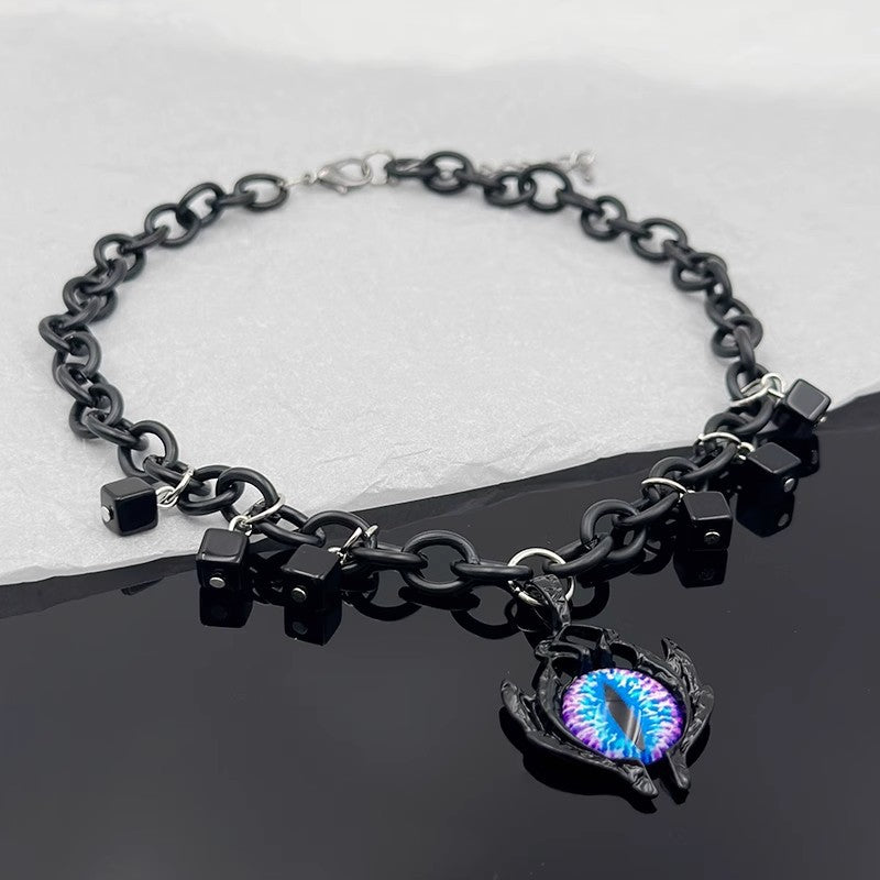 Star Custom 2025New Year's Exaggerated Punk Necklace y2k Irregular Subculture Hip-Hop Trend Unisex Niche Collarbone Chain