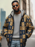 2025Hot Selling  Foreign Trade New Christmas3D Digital Printed Casual Zipper Hooded Jacket