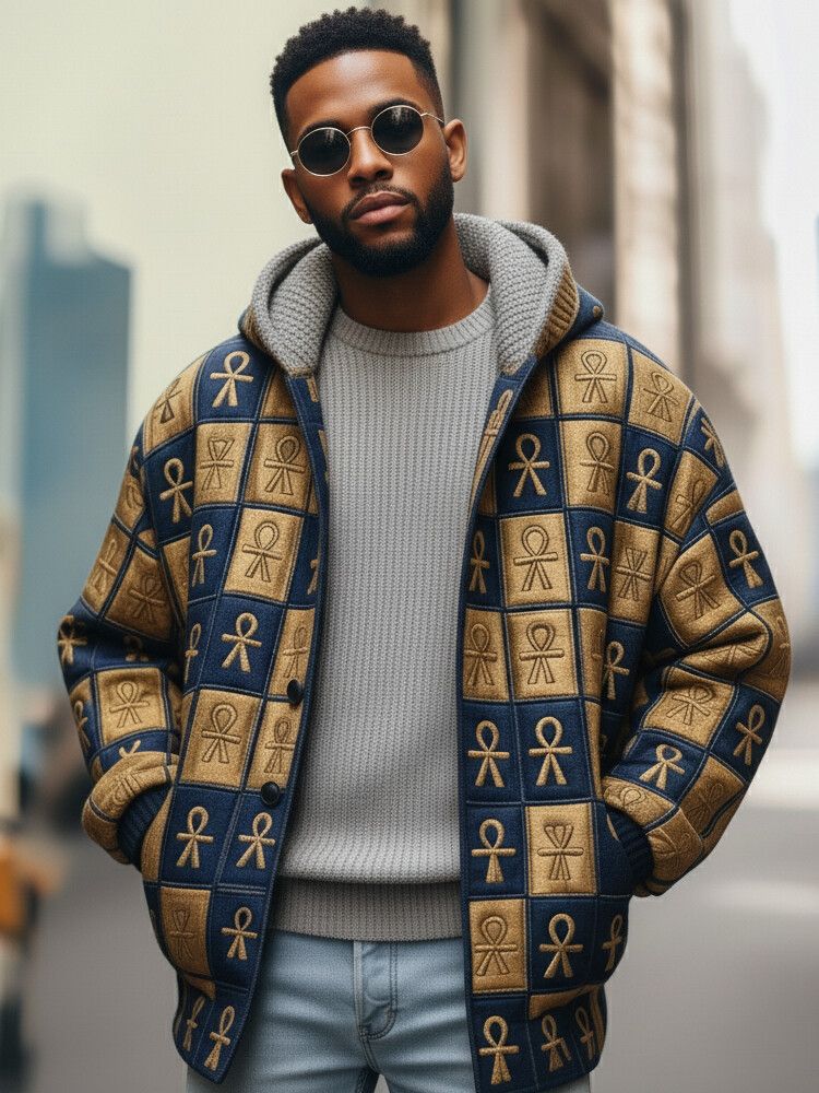 2025Hot Selling  Foreign Trade New Christmas3D Digital Printed Casual Zipper Hooded Jacket