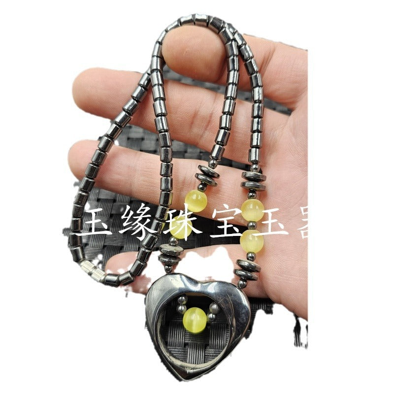 Star Custom Celebrity Imitation Terahertz Dolphin Necklace Round Ring Jade Clasp Cross Necklace Jewelry Sweater Chain Collarbone Necklace