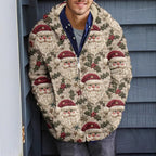 2025Hot Selling  Foreign Trade New Christmas3D Digital Printed Casual Zipper Hooded Jacket