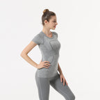 Star Custom SWIFT SPEED Yoga Clothes Women's Top Sexy Quick-Drying Gym Sports Morning Exercise Running Round Neck Short Sleeve TS