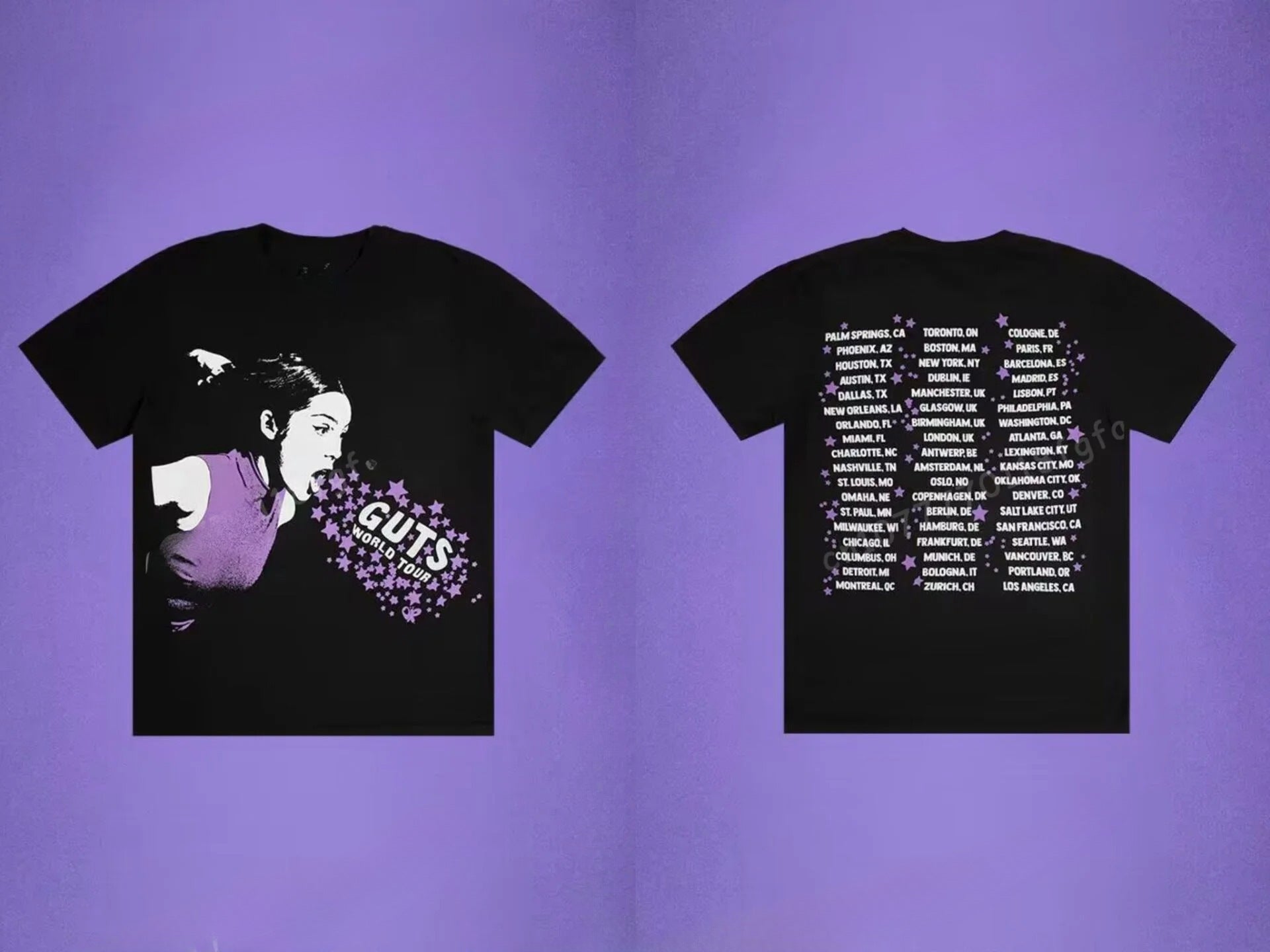 The GUTS World Tour Tee - Black Grunge Edition