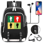 Celebrity Style Trend Billie Teenage Primary and Secondary School Students Schoolbag USB Men's and Women's Casual Backpack