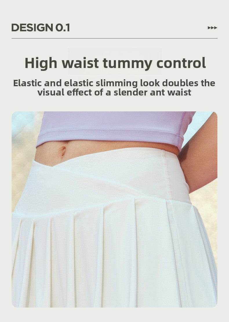 Pop-Punk Princess Pleated Mini Skirt - High Waist Tennis Core