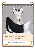 Christmas Antler Headband Cute Plush Deer Ear Headwear cosplay Accessories Handmade Simulated Animal Ear Headband