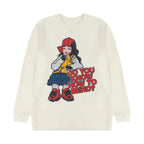 Same Style as Stars Billie American Style Cartoon High Street vintage Rock Loose Fit Unisex Long Sleeve Base Layer T Shirt