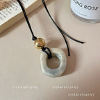 Star Custom New Mysterious Black Long Geometric Pendant Necklace for Women New Chinese Style Niche High-end Versatile Necklace Wholesale