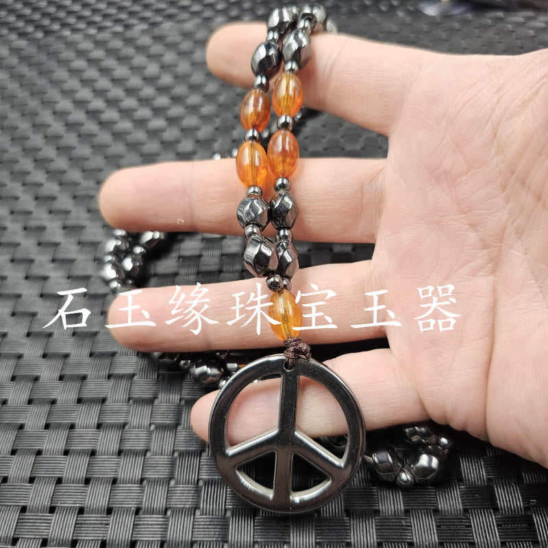 Star Custom Celebrity Imitation Terahertz Dolphin Necklace Round Ring Jade Clasp Cross Necklace Jewelry Sweater Chain Collarbone Necklace