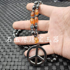 Star Custom Celebrity Imitation Terahertz Dolphin Necklace Round Ring Jade Clasp Cross Necklace Jewelry Sweater Chain Collarbone Necklace