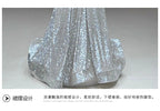 French-style Halter Neck Toasting Dress for Bride2025New Light Luxury Elegant Pink Feather Shawl Sequin Evening Dress